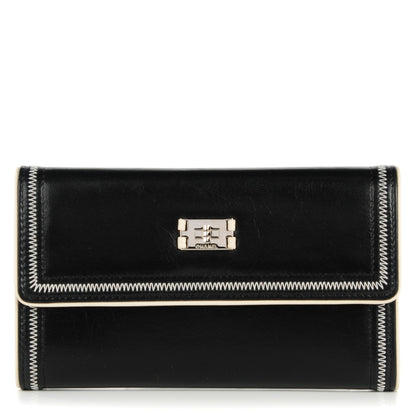 Chanel Lambskin Large Flap Wallet Black 1 of 8