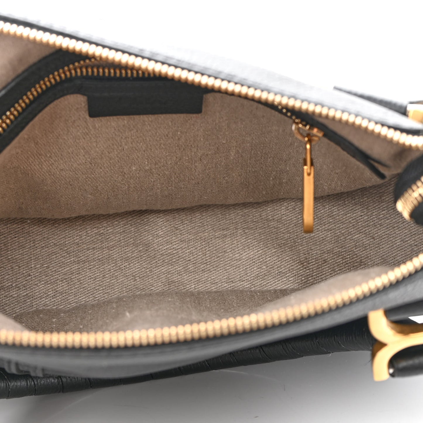 Calfskin Small Marcie Satchel Black