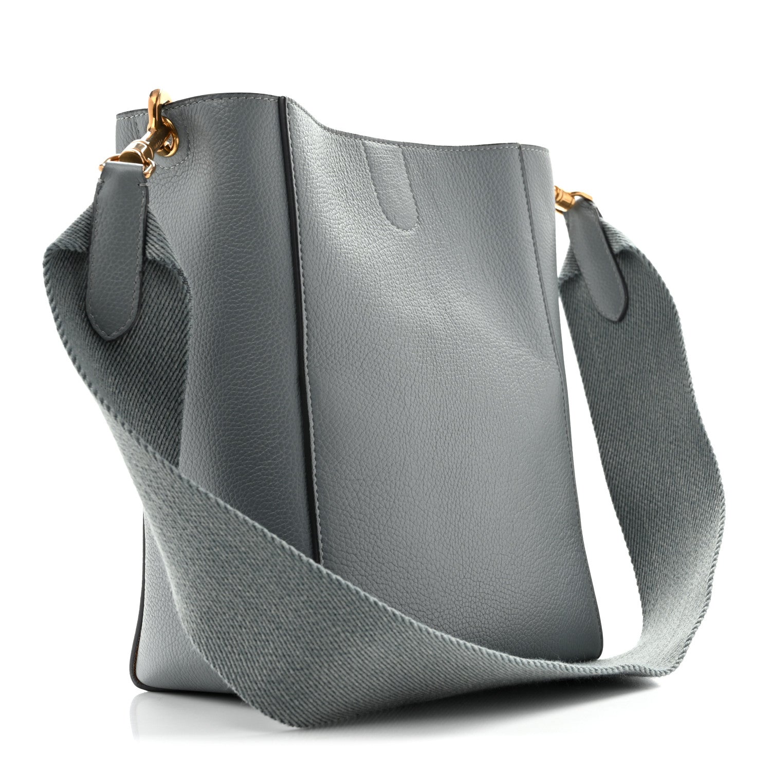 Celine Soft Grained Calfskin Small Sangle Bucket Bag Cloud 2 of 12