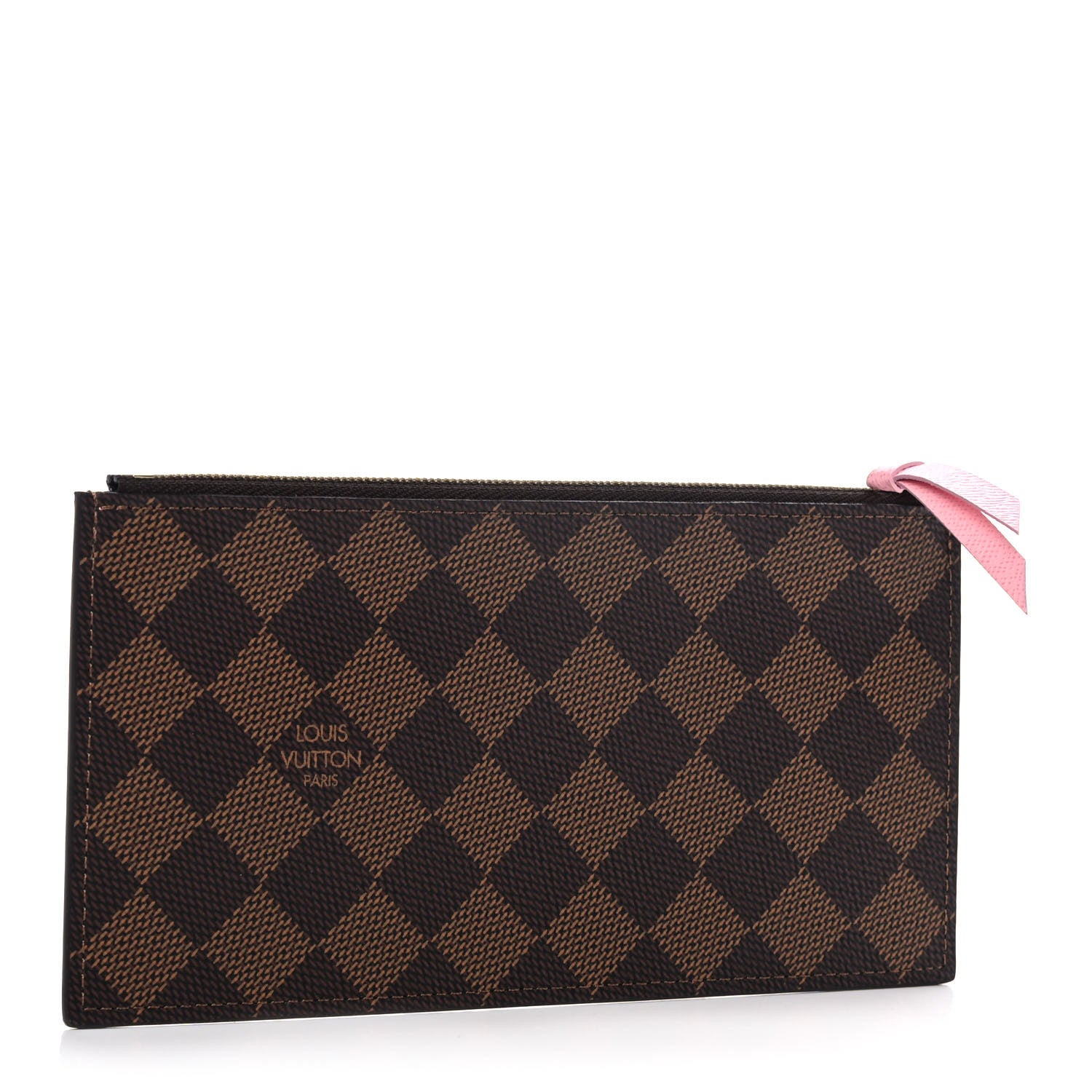 Louis Vuitton Damier Ebene Studded Felicie Chain Wallet Zippered Insert 3 of 6