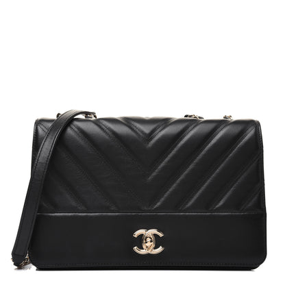 Chanel Lambskin Chevron Quilted Flap Black 1 of 21