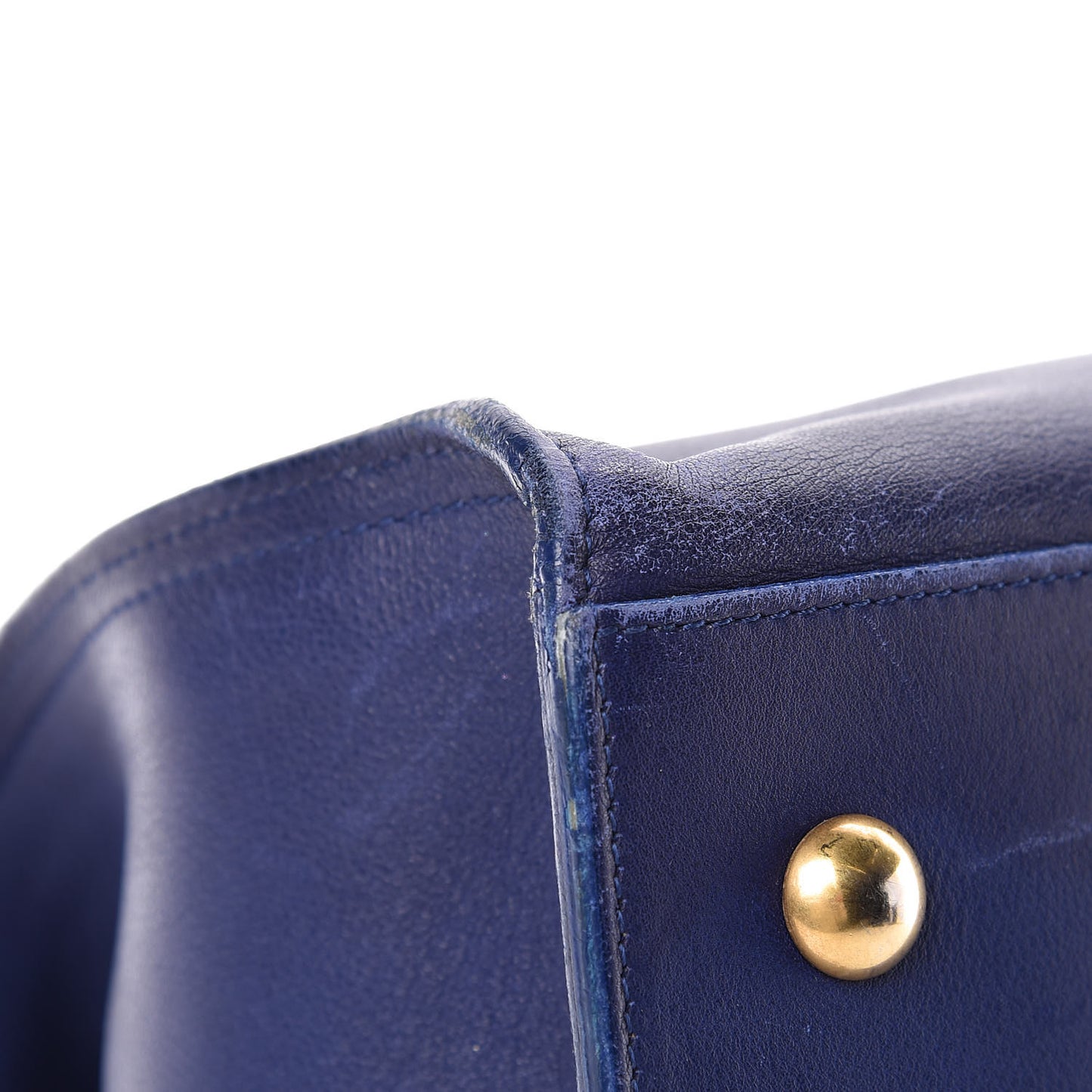 Calfskin Small Classic Y Cabas Royal Blue