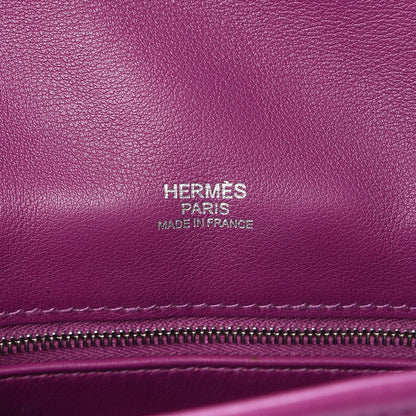 Hermes Veau Swift Mini Sac Berline Anemone Bleu Electrique 6 of 8