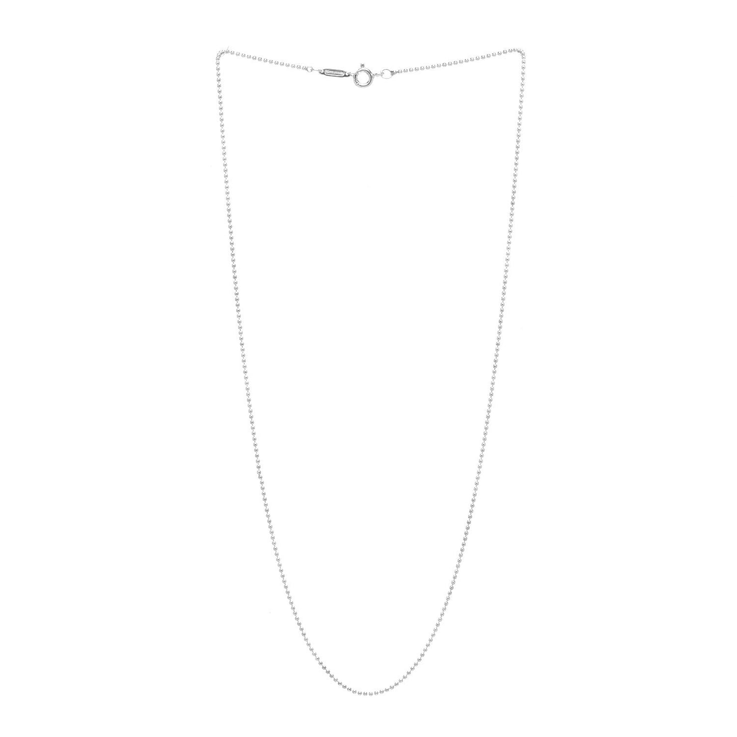Sterling Silver 1.2mm Bead Chain Necklace 18"