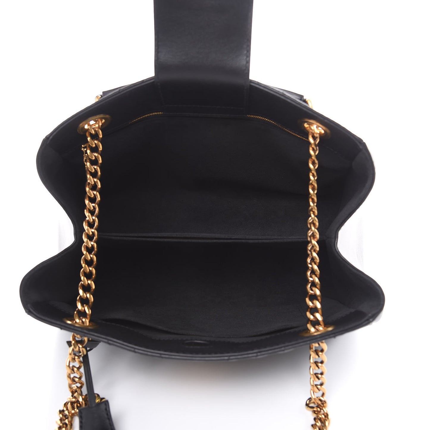 Calfskin New Wave Chain Tote Black