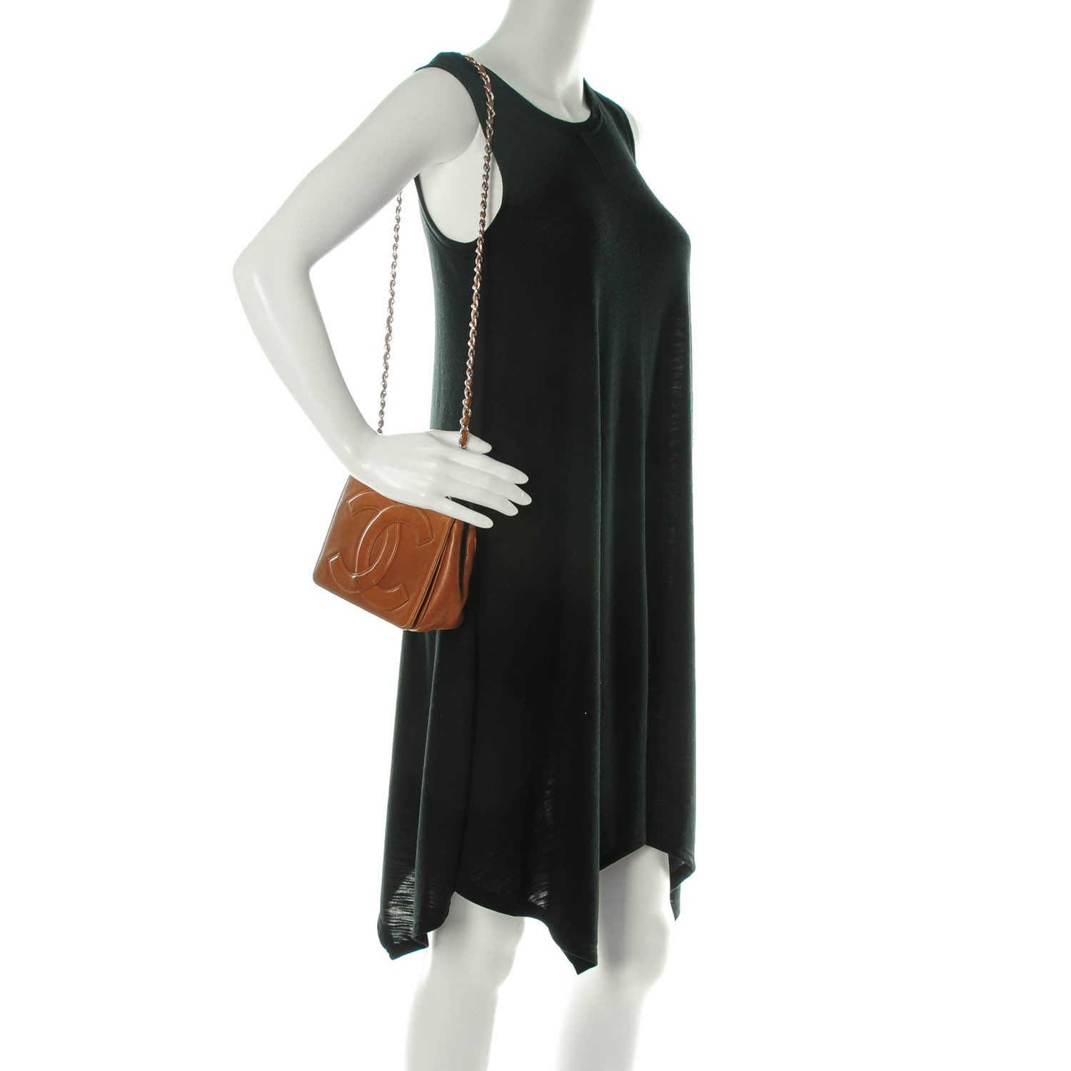 Chanel Lambskin Small CC Flap Brown 2 of 13