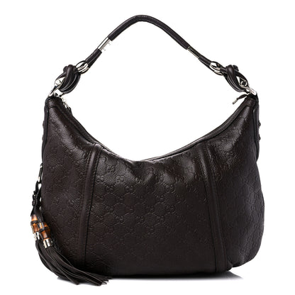 Gucci Guccissima Medium Techno Horsebit Hobo Brown 1 of 11