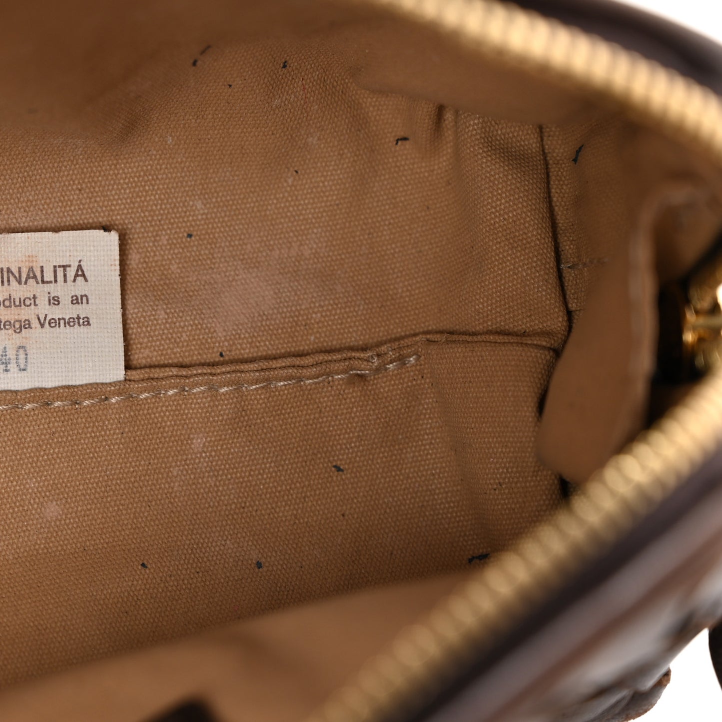 Nappa Intrecciato Cosmetic Case Ebano