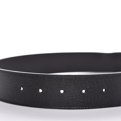 Gucci Textured Calfskin Double G 40mm Belt 90 36 Black 6 of 7