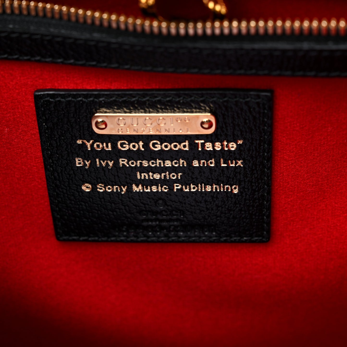 Felt Calfskin Script Logo Gucci 100 Small Shopping Tote Bright Hibiscus Black Azure
