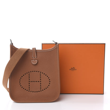 Hermes Taurillon Clemence Evelyne TPM Gold 11 of 11