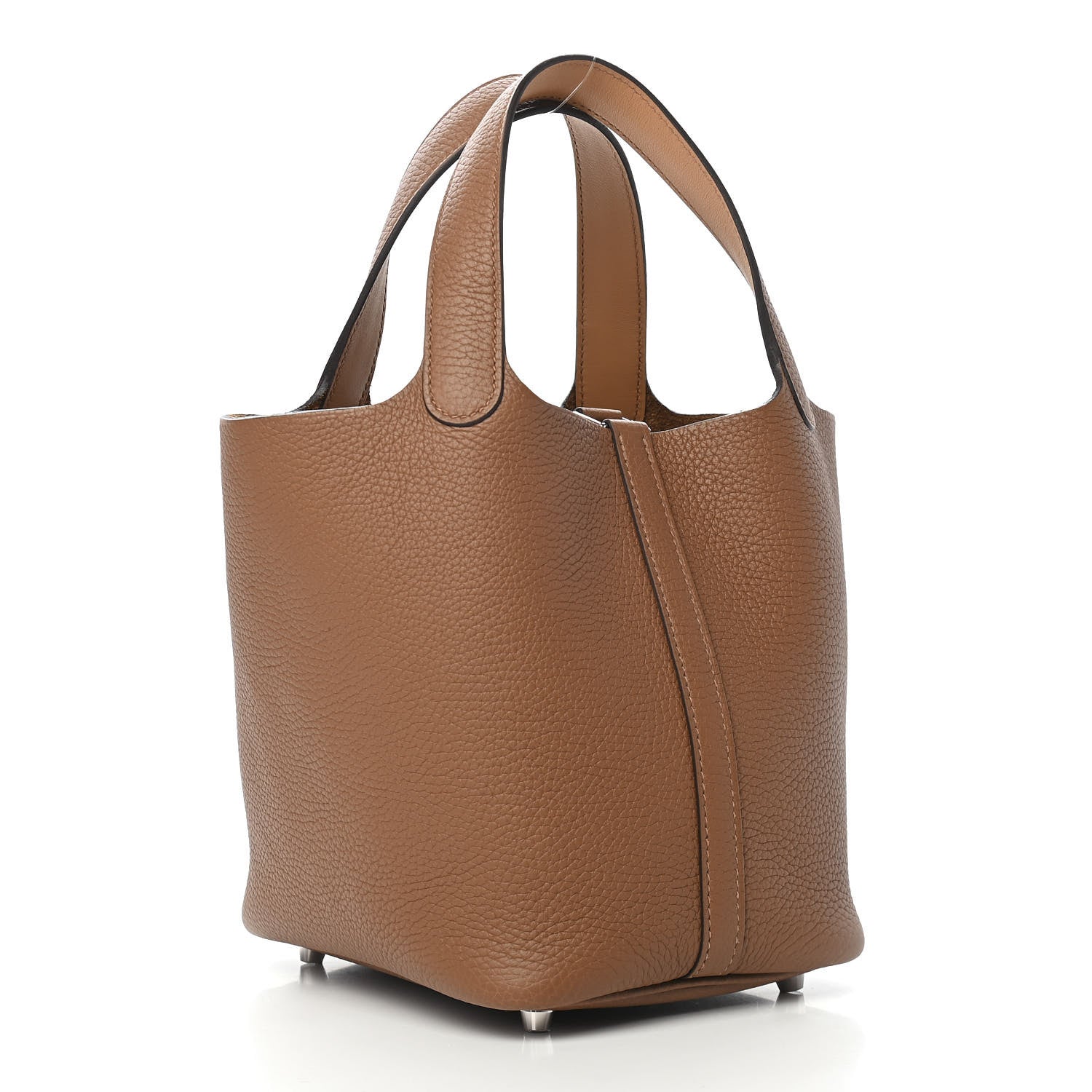 Hermes Taurillon Clemence Swift Eclat Picotin Lock 18 PM Alezan Biscuit 2 of 9