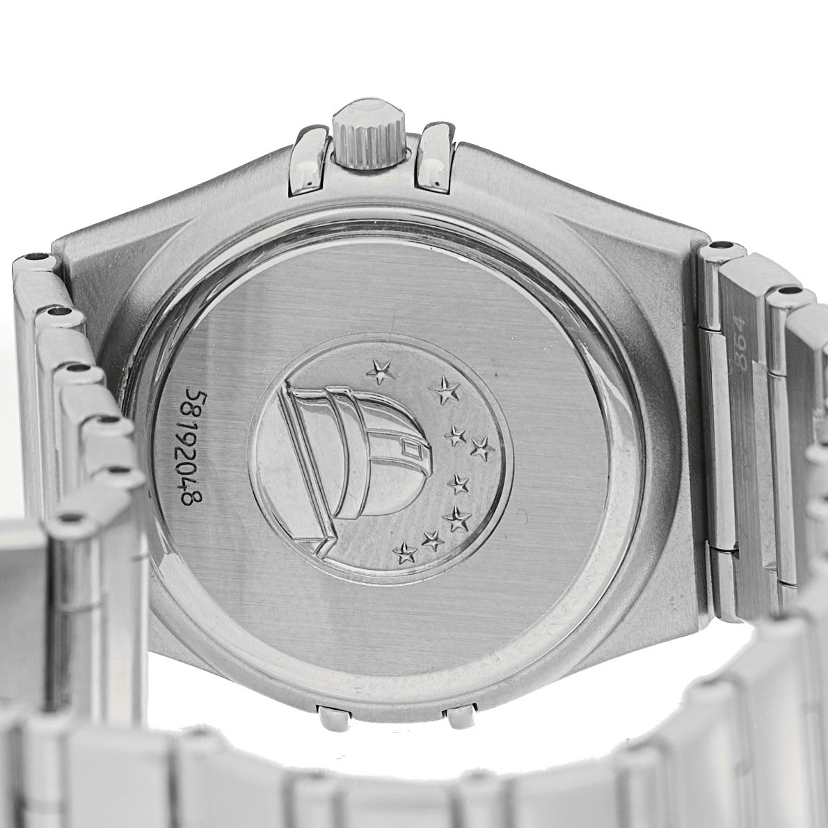 Stainless Steel Diamond Bezel 25mm Constellation Quartz Watch Silver 131.15.25.60.52.001 White