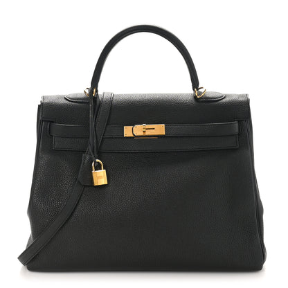 Hermes Togo Kelly Retourne 35 Black 1 of 11