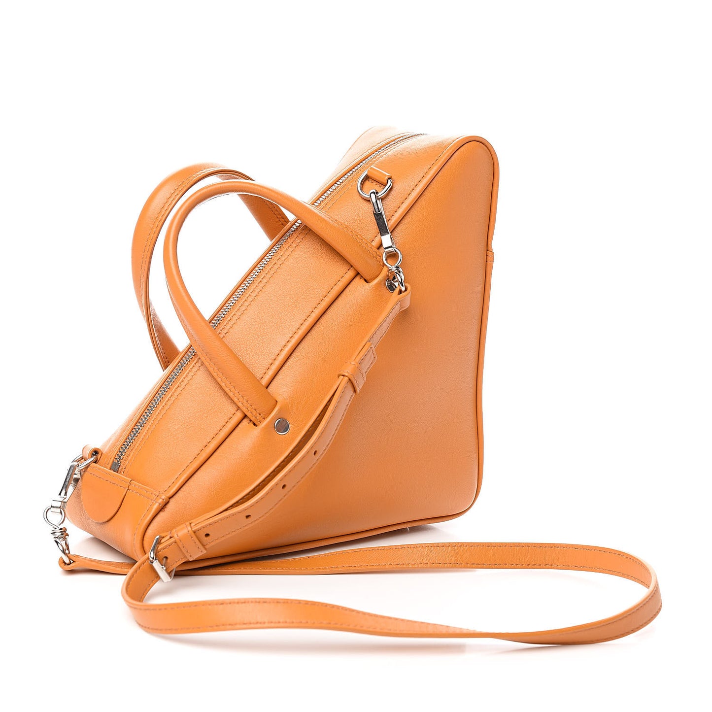 Calfskin S Triangle Duffle Orange