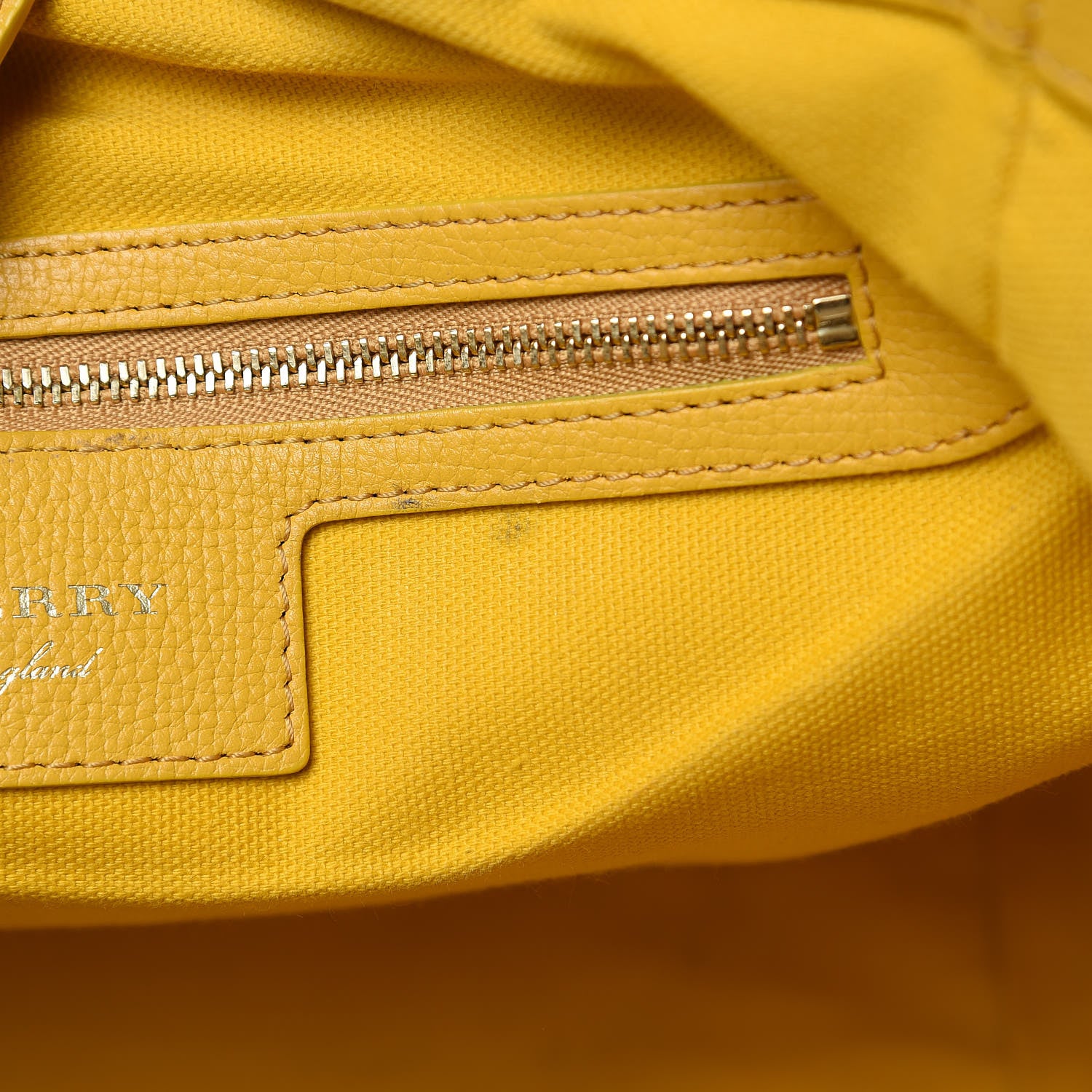 Burberry Haymarket Check Small Peony Rose Tote Larch Yellow 16 of 16
