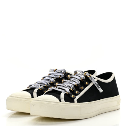 Christian Dior Canvas Walk'N'Dior Low Top Sneakers 39.5 Black 3 of 10