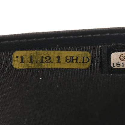 Chanel Goatskin Camellia Embossed Flap Wallet Black 8 of 8