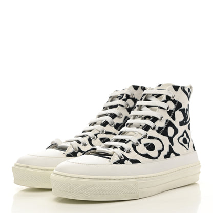 Louis Vuitton X UF Calfskin Tufted Monogram Stellar Sneaker Boots 37 White Black 3 of 12