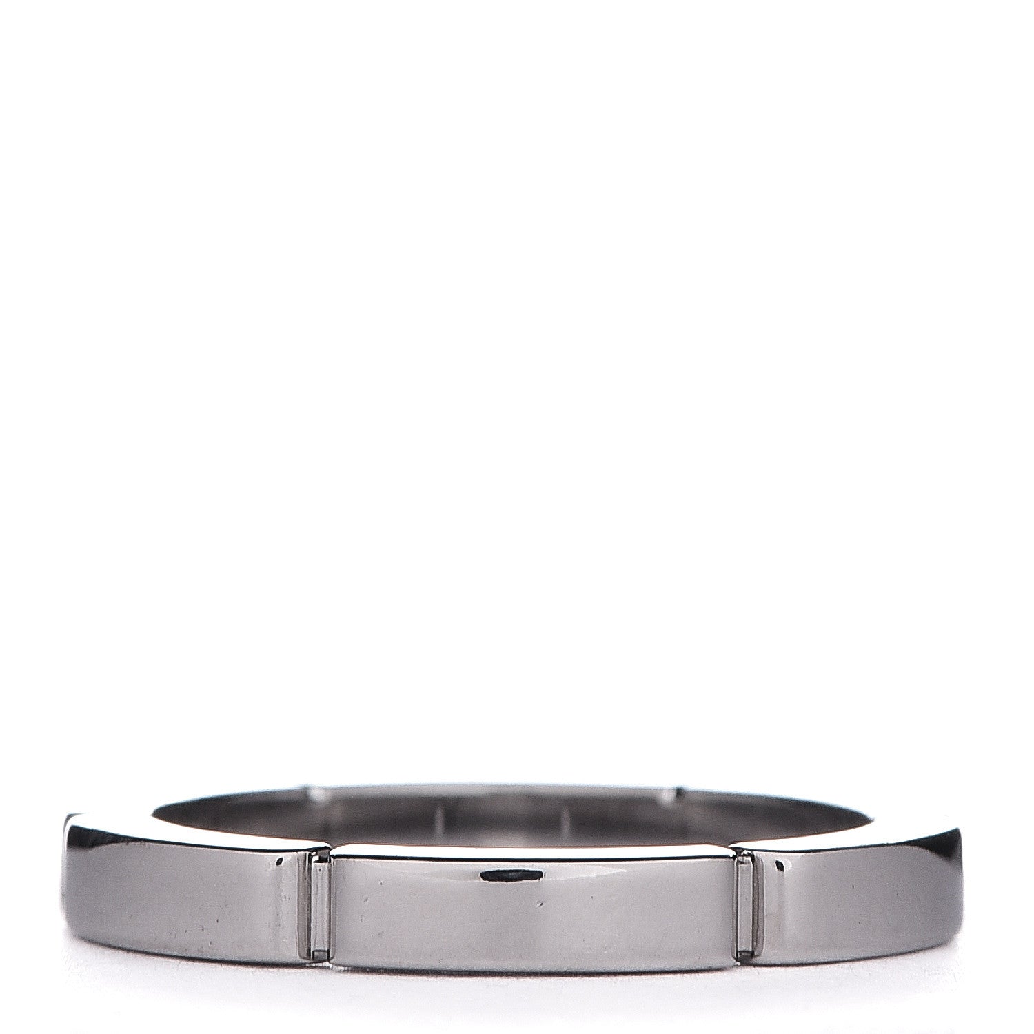 Cartier 18K White Gold 2.5mm Maillon Panthere Wedding Band Ring 49 4.75 3 of 5
