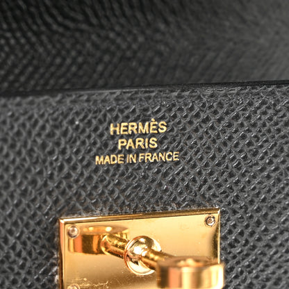 Hermes Epsom Kelly Wallet To Go Black 6 of 11