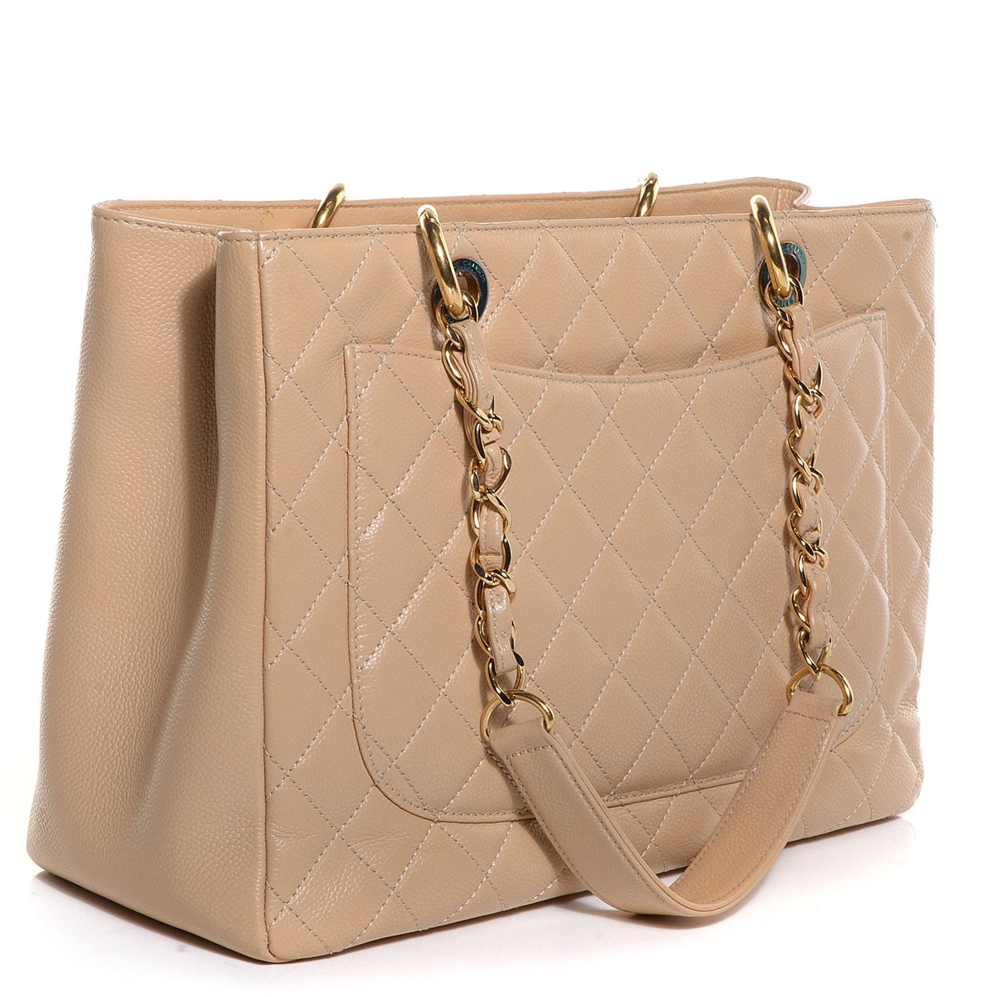Caviar Grand Shopping Tote GST Beige Clair