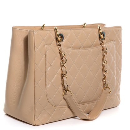 Chanel Caviar Grand Shopping Tote GST Beige Clair 3 of 7