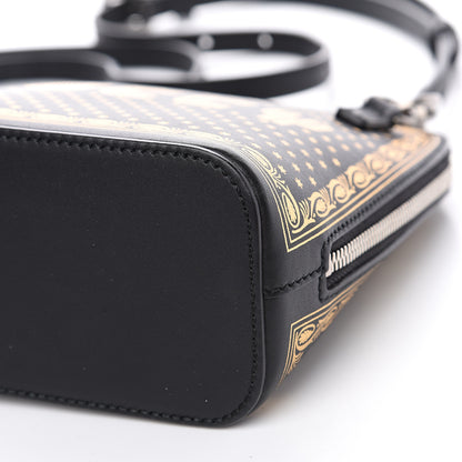 Gucci X SEGA Calfskin GUCCY Stars Mini Dome Shoulder Bag Black Gold 8 of 8