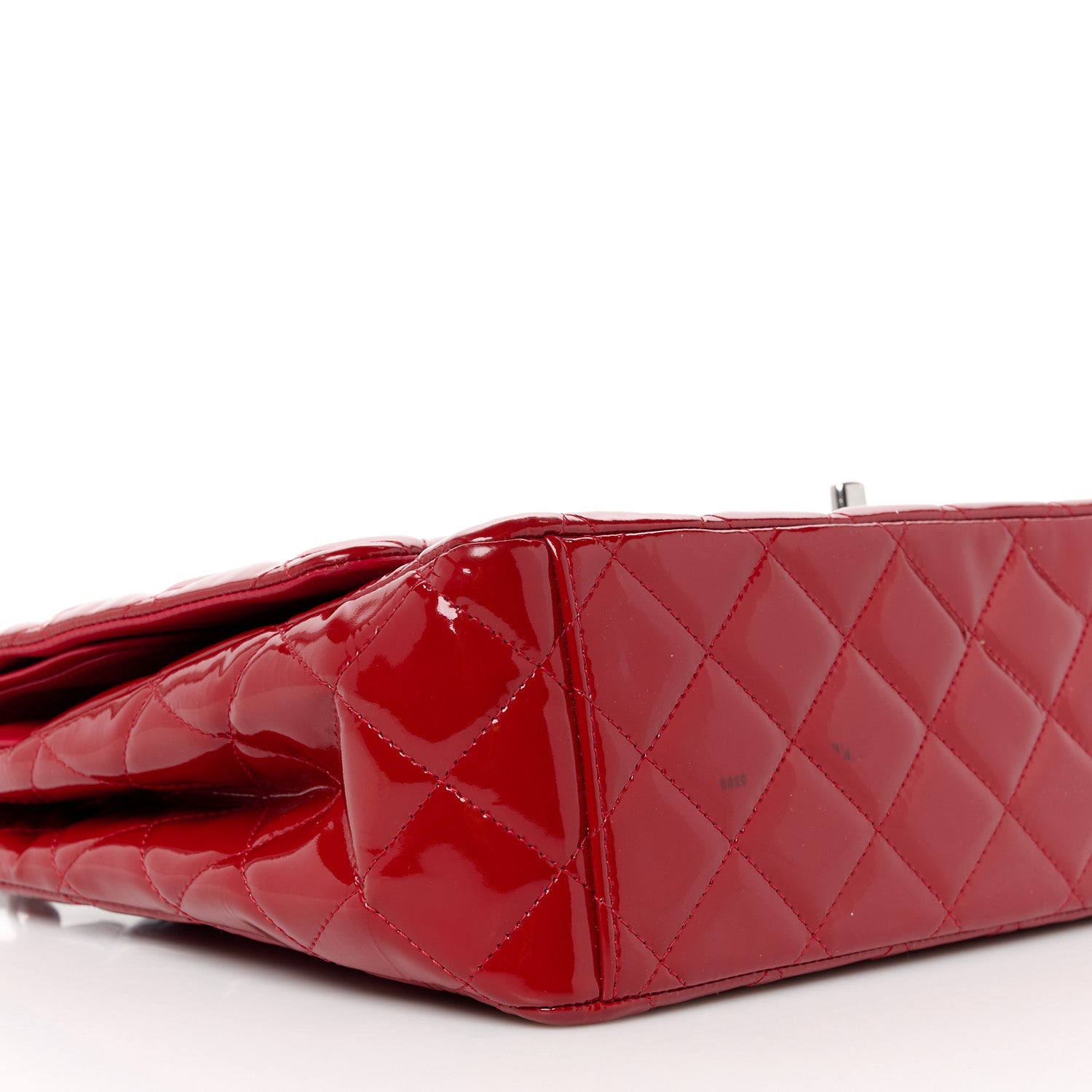 Chanel Patent Quilted Maxi Double Flap Red 10 of 12