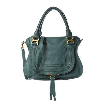 Chloe Calfskin Medium Marcie Satchel Emerald 1 of 8