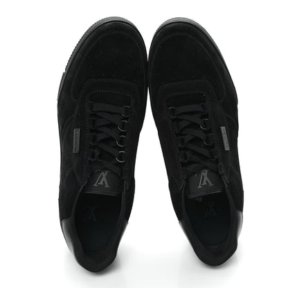 Louis Vuitton Suede Mens LV Trainer Sneakers 10 Black 2 of 10