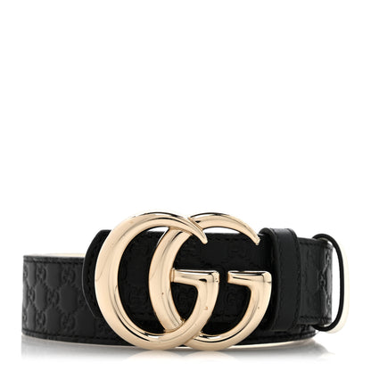 Gucci Guccissima Double G Reversible Belt 75 30 Black White 8 of 8