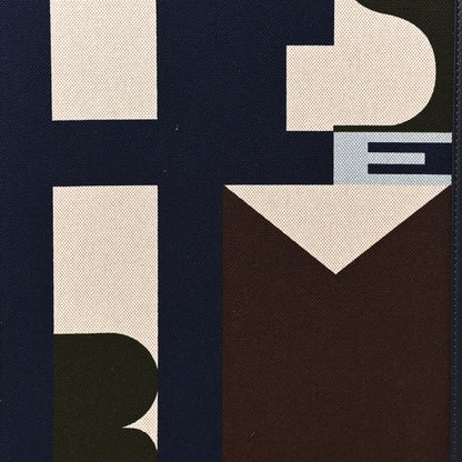 Hermes H Plume Canvas Taurillon Cabine R.M.S. Trolley Case Luggage Indigo Ecru Bleu Nuit 10 of 15