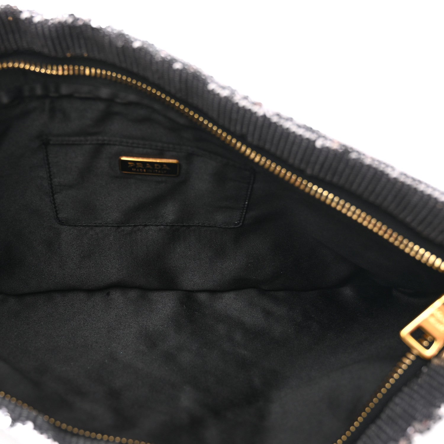 Prada Sequin Ombre Clutch Acciaio 5 of 6