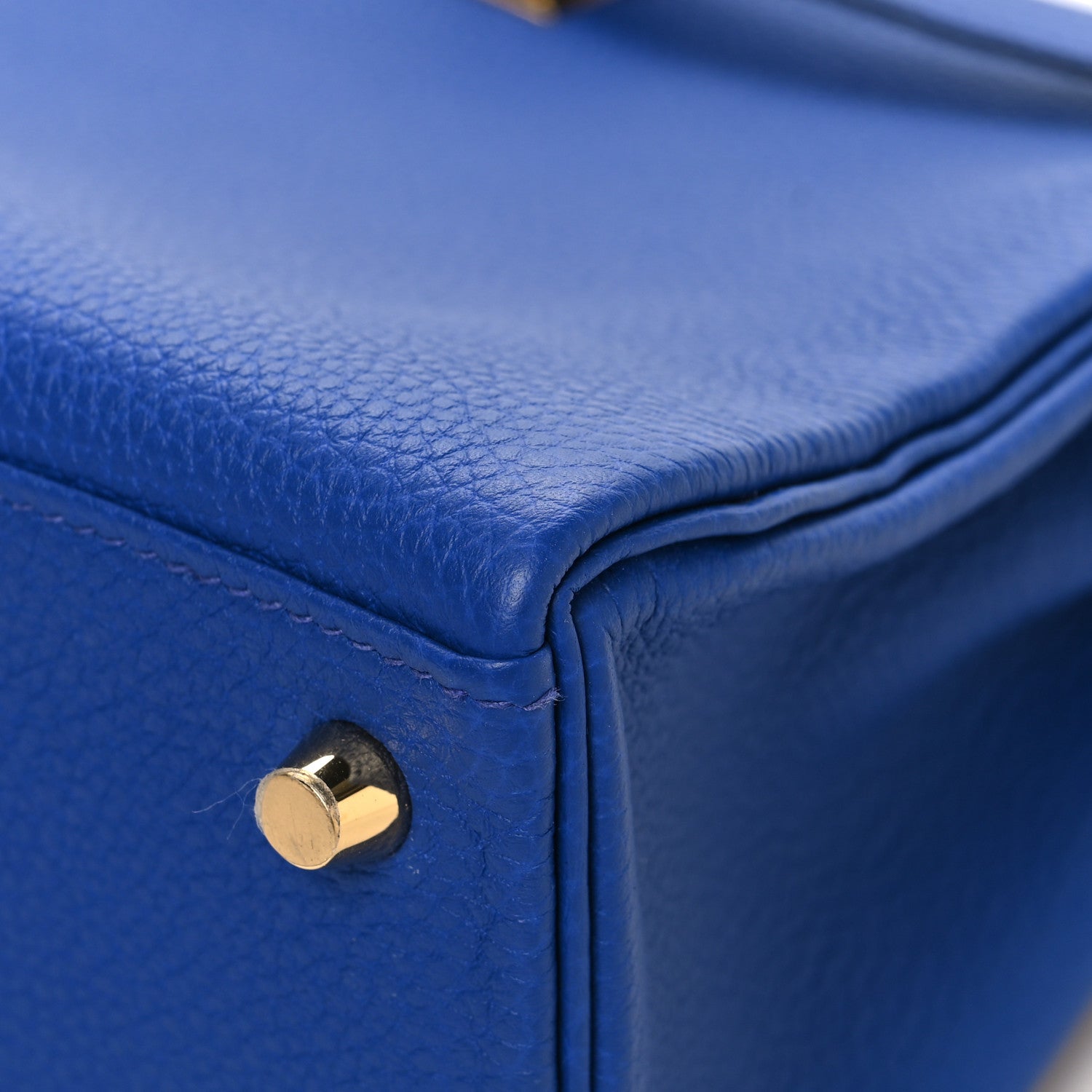 Hermes Togo Kelly Retourne 25 Bleu Royal 12 of 13
