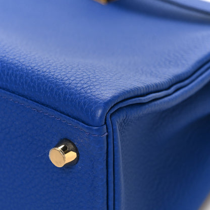 Hermes Togo Kelly Retourne 25 Bleu Royal 12 of 13