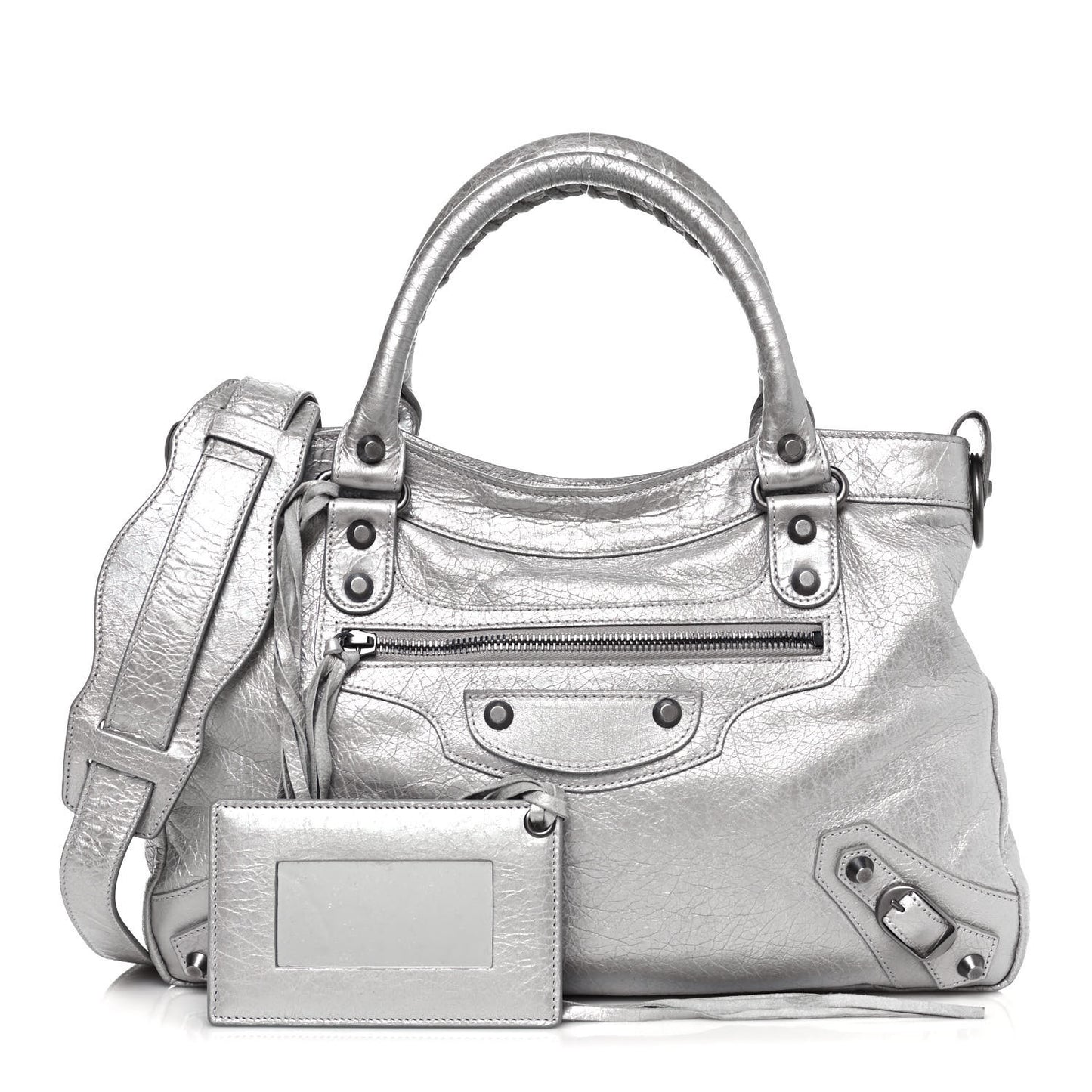 Metallic Agneau Classic Hardware Town Argent