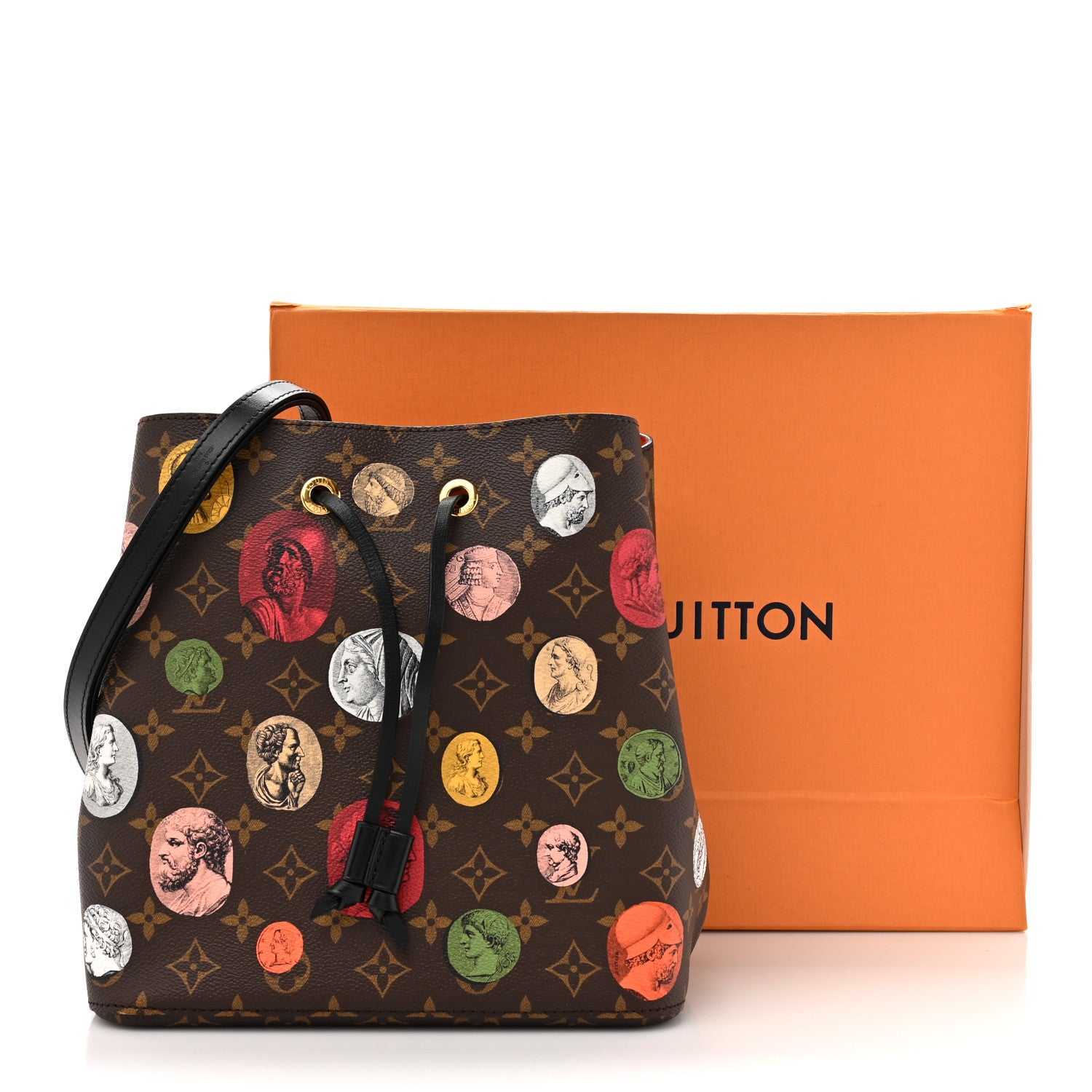 Louis Vuitton x FORNASETTI Monogram Cameo Neonoe MM Ivory 10 of 10