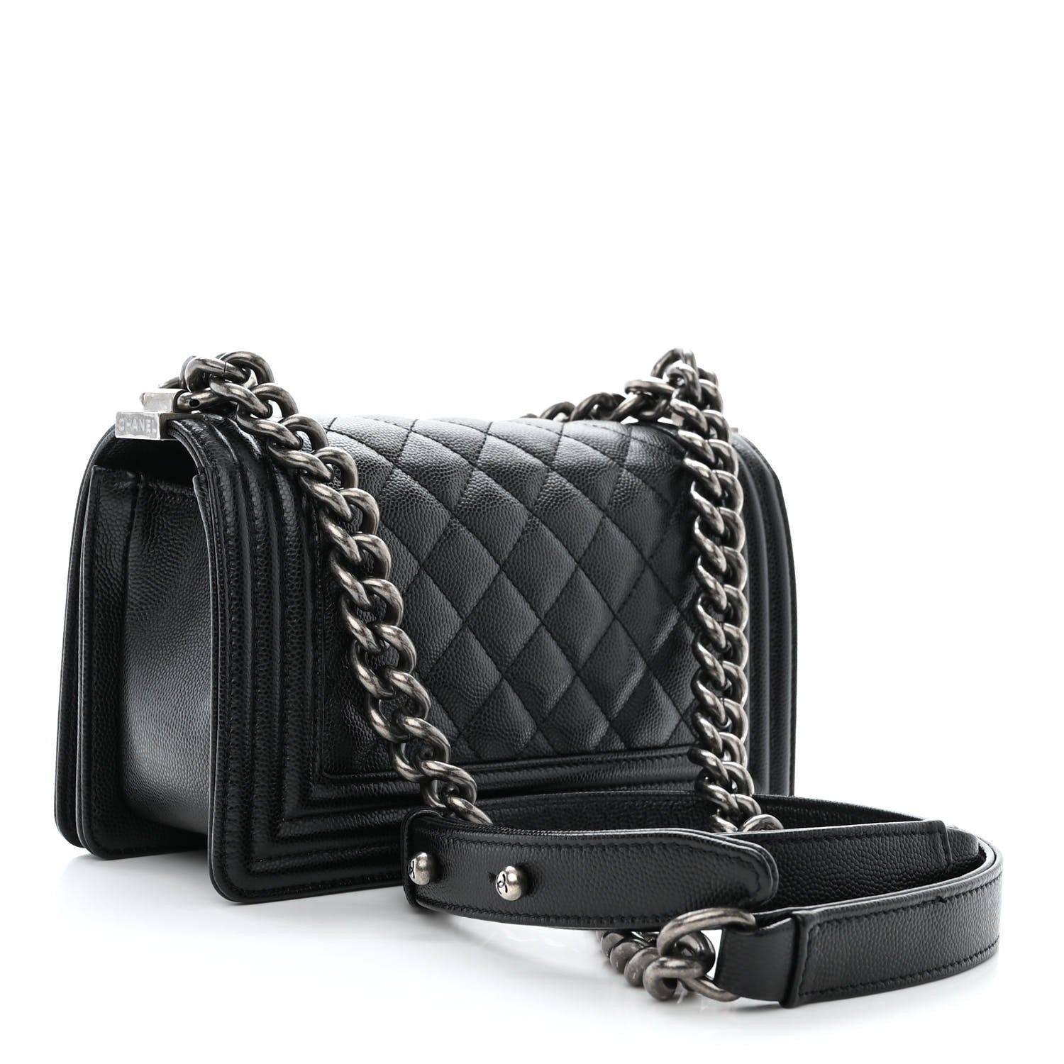 Chanel Caviar Quilted Small Boy Flap Black 3 of 11
