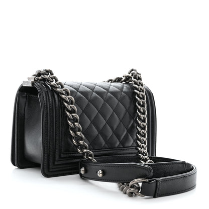 Chanel Caviar Quilted Small Boy Flap Black 3 of 11
