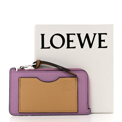 Loewe Soft Grained Calfskin Coin Card Holder Gold Guimauve 9 of 9