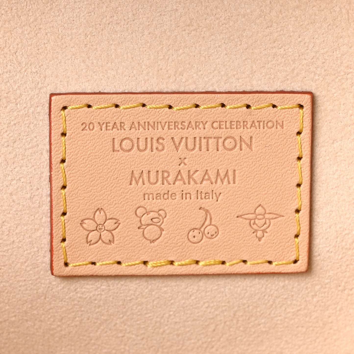 LV x TM Monogram Multicolor Vanity Chain Pouch White