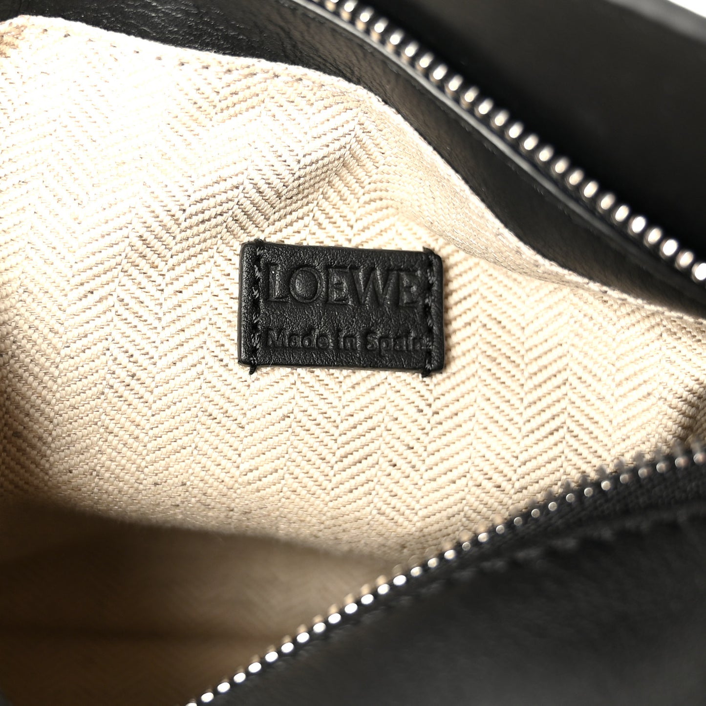Calfskin Mini Puzzle Edge Bag Black