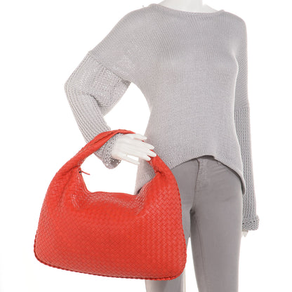 Bottega Veneta Nappa Intrecciato Large Veneta Hobo Corniola 2 of 8
