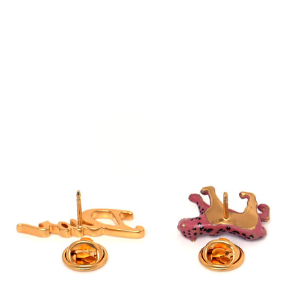 Christian Dior Leopard Logo Pin Set Gold 5 of 5