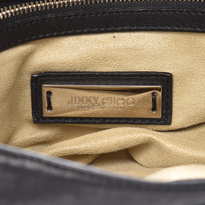 Jimmy Choo Lambskin Large Biker Hobo Black 7 of 12
