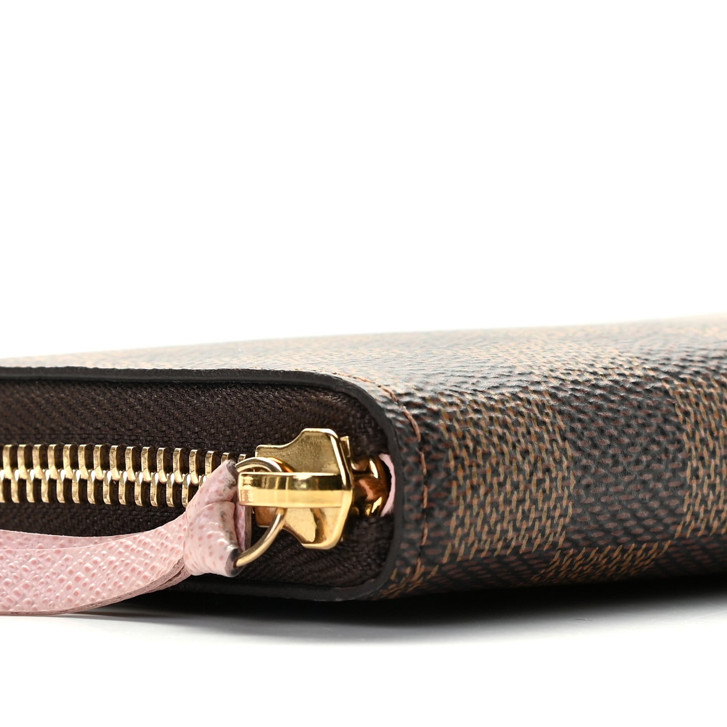 Damier Ebene Clemence Wallet Rose Ballerine