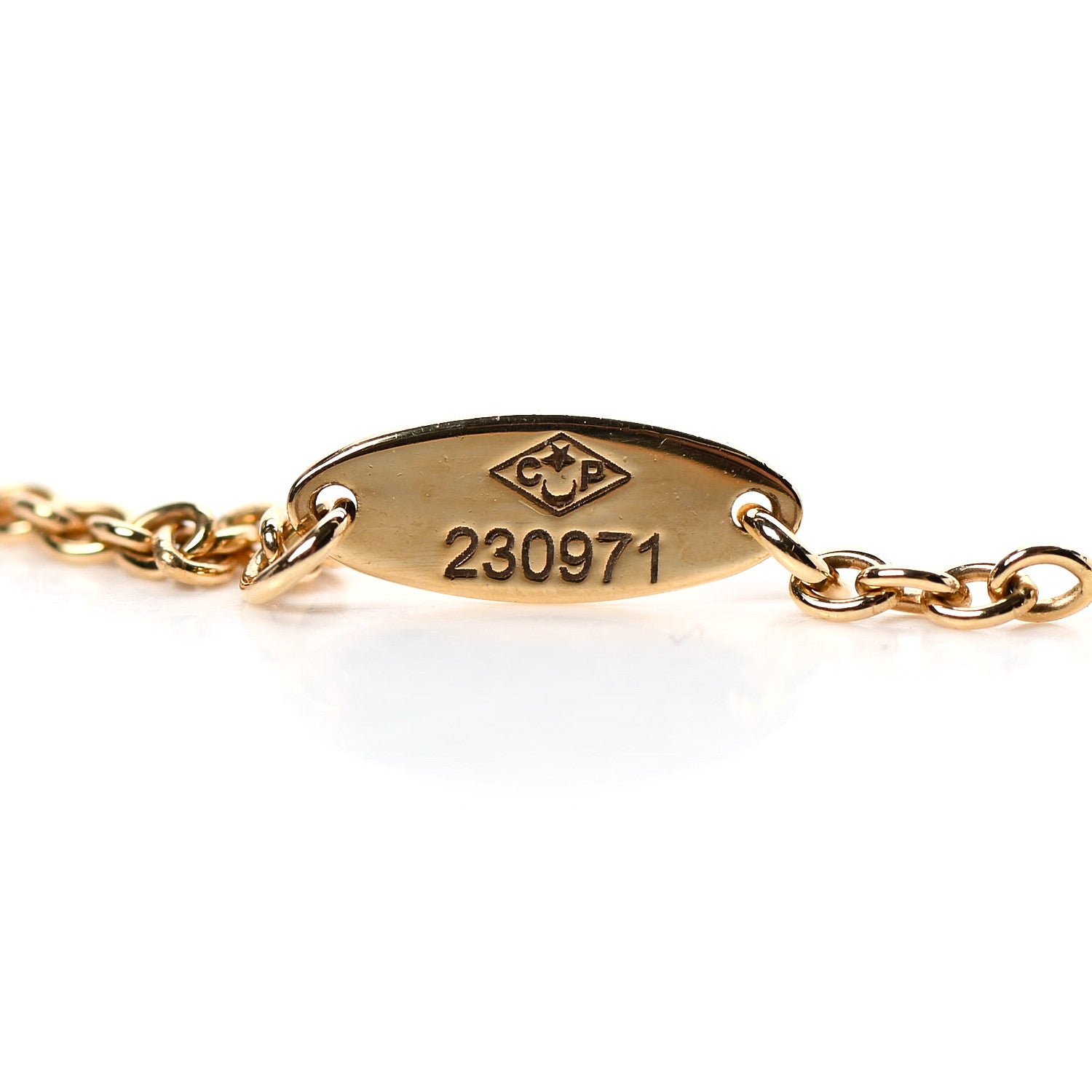 Christian Dior 18K Yellow Gold Diamond Mother of Pearl Rose Des Vents 3-Station Necklace 4 of 8