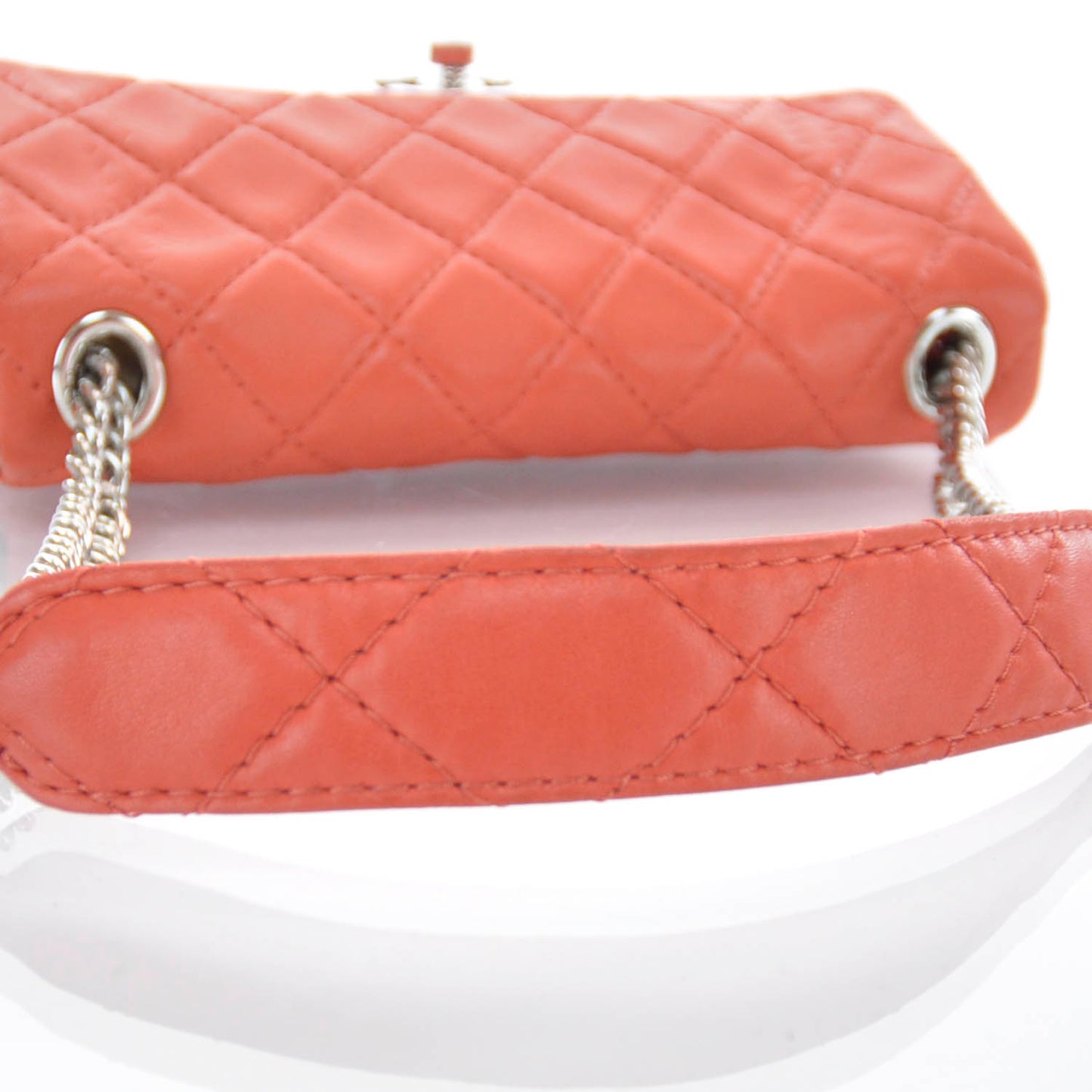 Lambskin Icons Secret Label Medium Flap Red