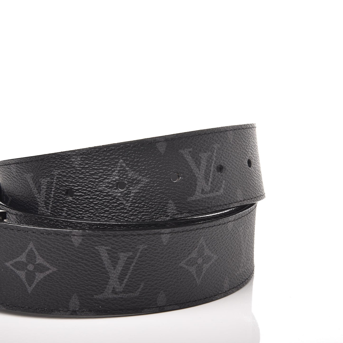 Monogram Eclipse Taigarama 40mm LV Initiales Reversible Belt 95 38 Black